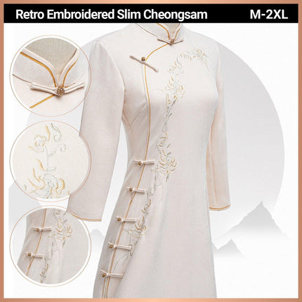 Traditional Chinese Cheongsam Dress for Young Girls Women Elegant Qipao Outfit