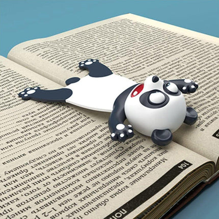 2pcs Cute 3D Panda Bookmarks Creative Animal Bookmarks for Reading Lovers