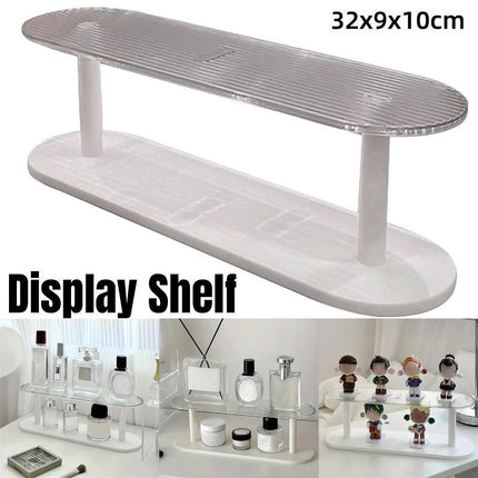 Desktop Organizer Rack 2 Tier Storage Shelf Office Display Stand Space Saver