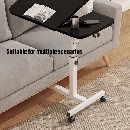 Adjustable Folding Computer Desk Stand Floor-Standing Movable Bedside Table