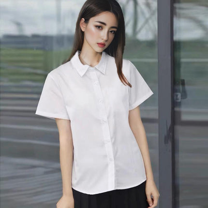 Japanese Women Girls JK Uniform Short Sleeve Shirts Tops Blouse Pleated Skirts - Aimall