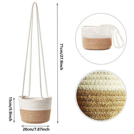 Hanging Storage Basket Wall Planter Decorative Hanging Basket for Plants Storage