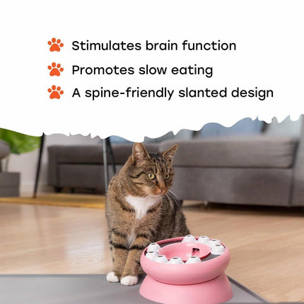 Pet Slow Feeder Interactive Cat Dog Food Dispenser Puzzle Toy for Healthy Eating