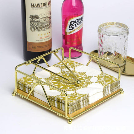 Steel Napkin Holder Serviette Rack Organiser Kitchen Serving Bar 3 Colours