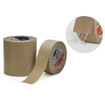 36x Kraft Paper Tape with thread Picture Framing Packing Tape Self adhesive 48mm Aimall