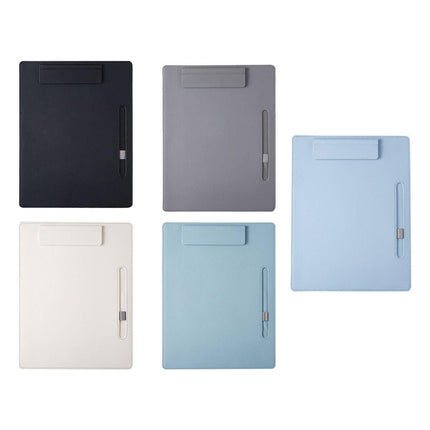 2pcs Leather Clipboard Conference File Holder Hotel Menu Pad Durable Board Clip