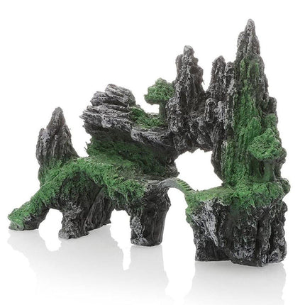 Aquarium Decoration Rock Cave Stone Ornament Fish Tank Mountain View Decor
