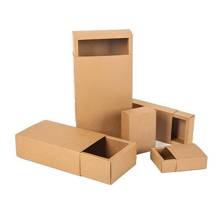 Kraft Paper Drawer Box Packaging Gift Storage Organiser Small Kraft Boxes