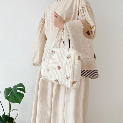 Backpack Nappy Diaper Bag with Stroller Straps Hanging Organiser for Travel and Daily Use