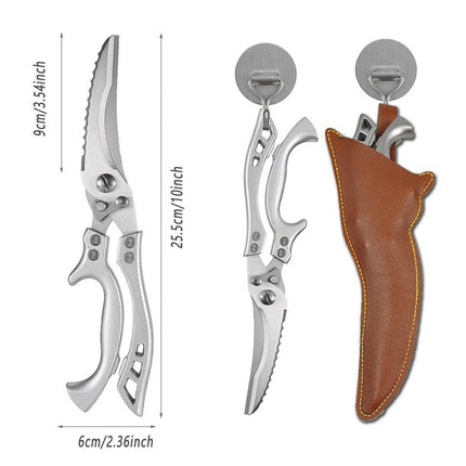 Stainless Steel Kitchen Scissors Multipurpose Ultra Sharp Utility Shears Tool