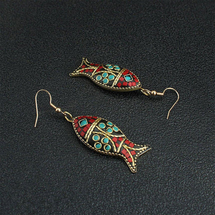 Retro Ethnic Style Earrings Fashion Jewelry for Women Bohemian Accessories