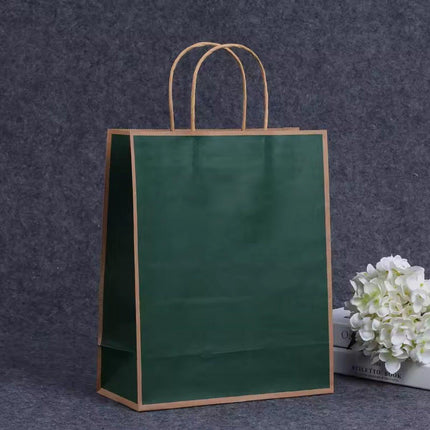 Gift Kraft Paper Bags for Packaging and Takeaway 50PCS