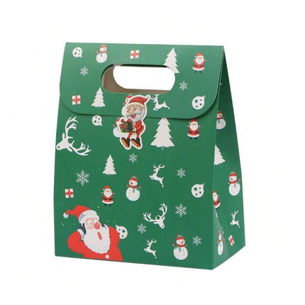 50PCSChristmas Candy Biscuit Packaging Box Gift Bag Baking Hand Treats