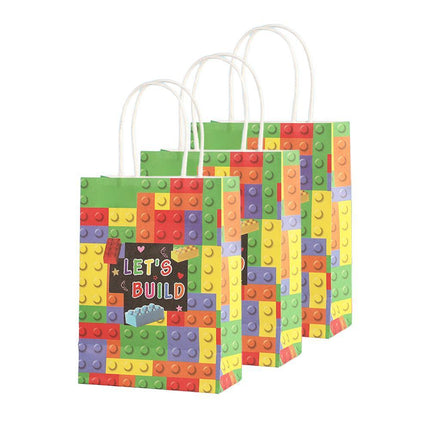 30PCS Fashion Ball Kraft Paper Gift Bag Festivals gift tote bag Party Favor Bag