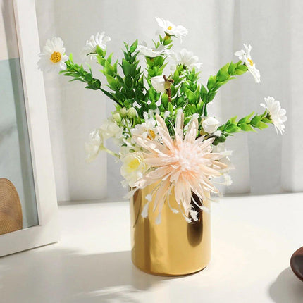Stainless Steel Round Pen Holder Desk Organizer Stationery Storage for Office