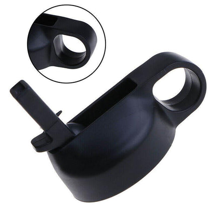Wide Mouth Straw Lid Flip Cap for 18oz 32oz 40oz Water Bottle Black