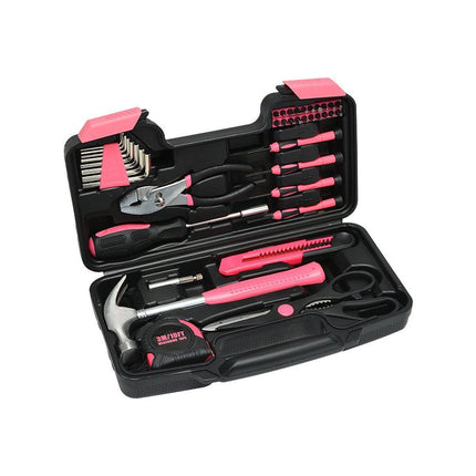 39pcs Household Hardware Tool Set Multi-purpose Manual Toolbox Repair Kit Home