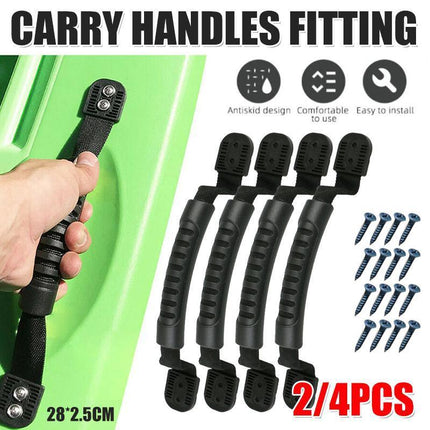 2/4PCS Kayak Canoe Boat Side Mount Carry Handle Webbing Hand Fitting Handlebars - Aimall