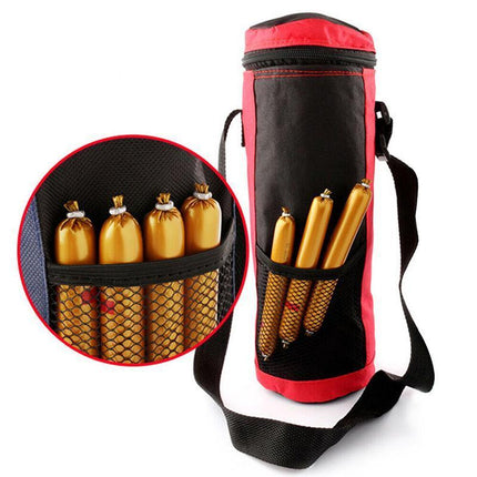 New Wine Portable Travel Cooler Bag Insulated Wine Bottle Tote Carrier - Aimall