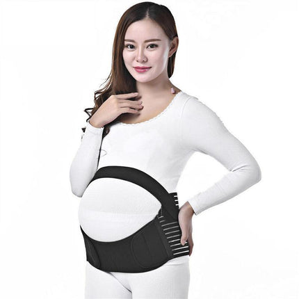Pregnancy Maternity Support Brace Strap Belt Abdominal Back Support Belly Band White - Aimall