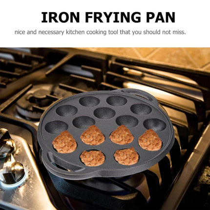 Octopus Croquette Pan 15 Holes Non-Coated Non-Stick Takoyaki Grill Cooking Plate