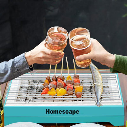 Disposable Instant BBQ Barbecue Charcoal Grill Outdoor Camping Large Cooking - Aimall