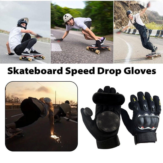 Durable Skateboard Downhill Gloves Wear Resistant Brake Hand Guard for Longboard
