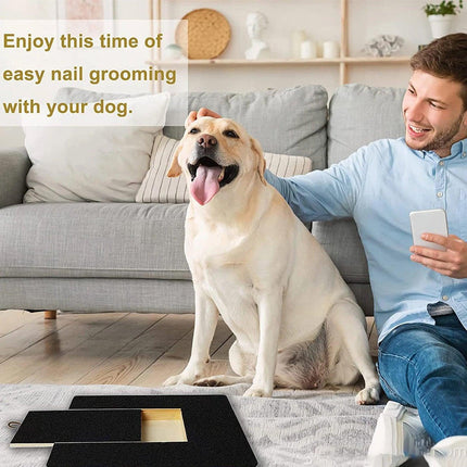 Wooden Pull-Out Dog Scratching Board Durable Pet Grooming Tool for Home Use