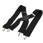 35/50MM Extra Wide Men's Adjustable Elastic Suspenders Clip On Braces Trouser - Aimall