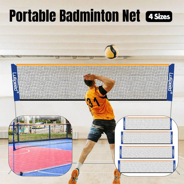 Portable Outdoor Badminton Net Set Easy Setup Adjustable Height Sports Equipment