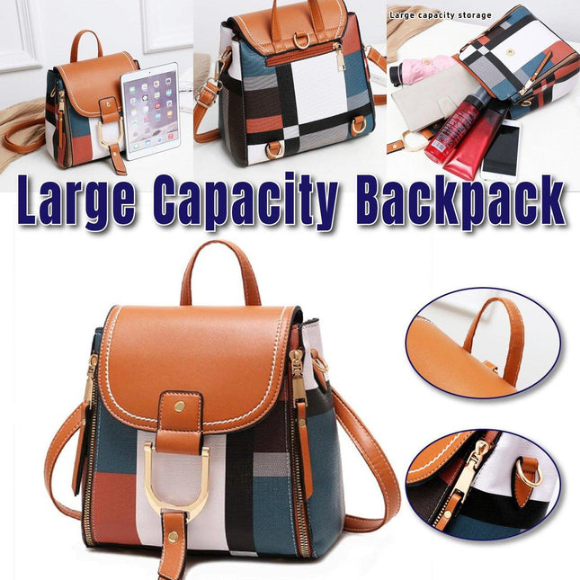 Large Capacity Shoulder Bag Backpack Casual School Bag Travel and Daily Use