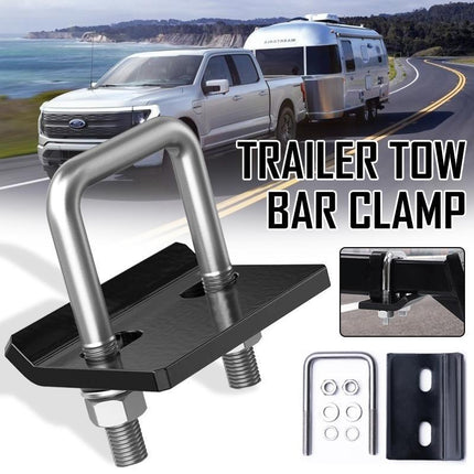 Anti-Rattle Stabilizer Hitch Tightener Bracket Tongue Tow Bar Trailer Caravan - Aimall