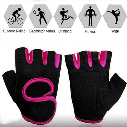 M Size Sports Gloves Weight Lifting Exercise Training Workout Bike Riding Men Women - Aimall