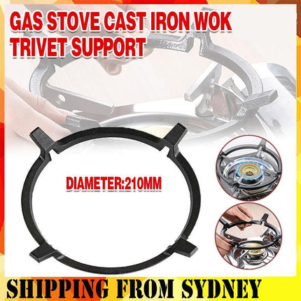Wok Trivet Universal Gas Stove Cast Iron Wok Trivet Support Ring Cooktop Range A - Aimall