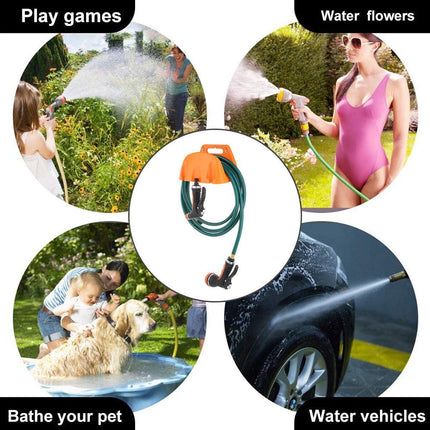 3pcs Wall Mounted Hose Holder Rack Plastic Garden Hose Storage Rack Organizer
