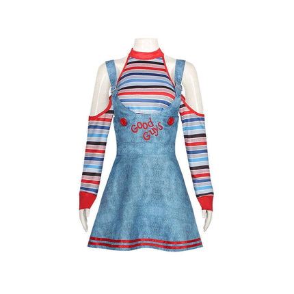 Circus Clown Cos Costume Halloween Cosplay Costume Horror Ghost Baby Maid Dress Suit