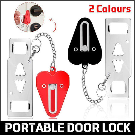 Portable Door Lock Security Safety Travel Hotel Home Addalock Safe Lock NEW - Aimall