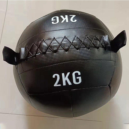 Non-Elastic Soft Squat Wall Ball for Solid Gravity and Balance Training Workouts
