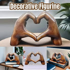 Heart Shaped Resin Statue Decorative Ornament for Living Room Desktop Home Decor