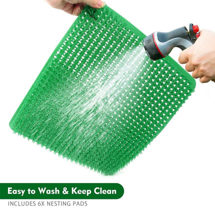 6PCS Egg Laying Box Mat Plastic Chicken Nest Grass Pad Imitation Grass Gasket