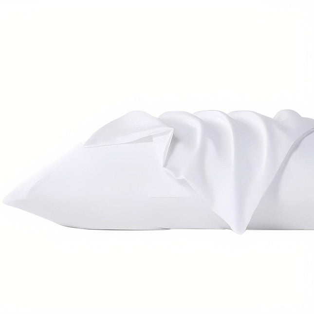 80x50cm White Pillowcase for Hotel Room Soft Cotton Pillow Cover for Bedroom