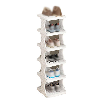 6/7 Tier Foldable Shoe Rack Simple Home Door Organizer Folding Shoe Stand