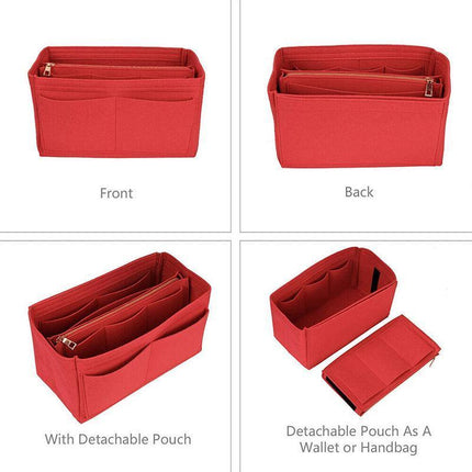 Felt Bag Purse Organizer Insert For Speedy 30,35 and Neverfull - Aimall