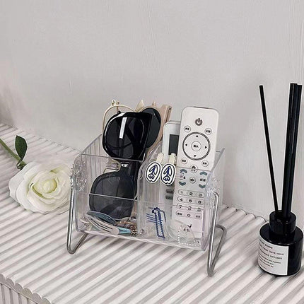 6 Compartment Remote Control Organizer Miscellaneous Shelf Living Room Storage