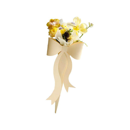 10pcs Fresh Flower Bouquet Packaging with Colourful Bows and Flower Gift Box