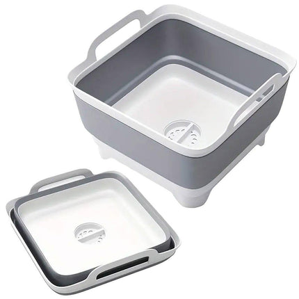 Folding Basket Kitchen Washbasin Draining Basket Portable Vegetable Storage