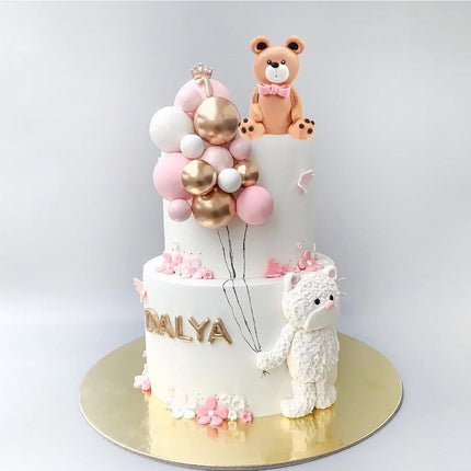 13pcs Teddy Bear Cake Decoration Set Party Birthday Teddy Bear Cake Topper