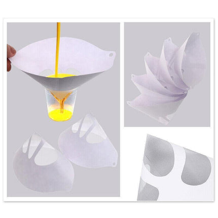 Up to 100PCS Micron Paint Paper Strainers Sieve Filter Nylon Mesh Net Funnel - Aimall