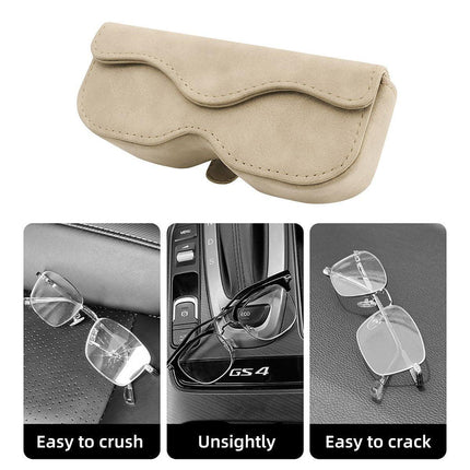 Car Sunglasses Holder Sun Visor Glasses Clip Storage Case Organizer for Vehicles
