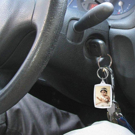 10PCS Clear Acrylic Photo Keyring - DIY Picture Frame Keychain Gifts - Aimall